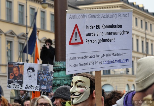 Zweiter Acta-Aktionstag in München (Bild: Nico Ernst)