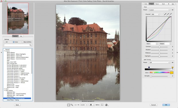 Alien Skin Exposure 4 - verblichenes Farbtoto mit Kratzern und Flecken (Bild: Andreas Donath)