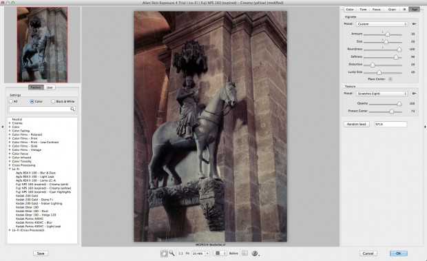 Alien Skin Exposure 4 - abgelaufener Fuji NPS 160 (Bild: Andreas Donath)