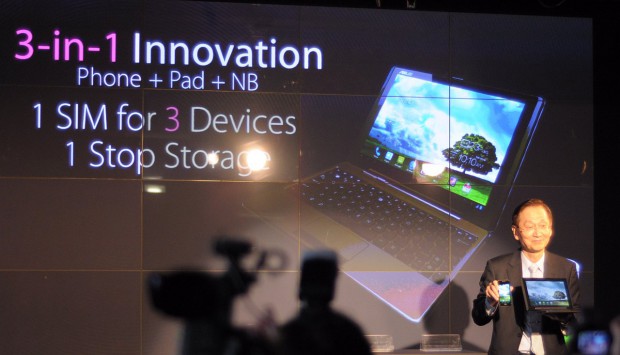 Asus präsentiert seine 3-in-1-Lösung auf dem Mobile World Congress.
