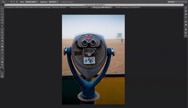 Photoshop-CS6-Funktion Content-Aware Move (Bild: Adobe)