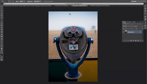 Photoshop-CS6-Funktion Content-Aware Move (Bild: Adobe)