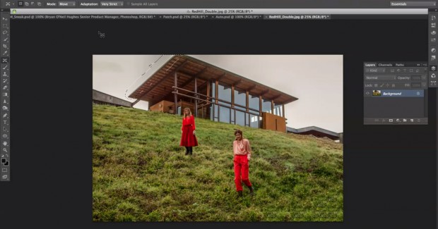 Photoshop-CS6-Funktion Content-Aware Move Extend (Bild: Adobe)