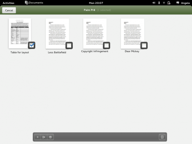 Die Auswahl einzelner Elemente soll für Touchscreens optimiert werden.