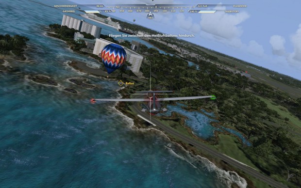 Auch einzelne Gebäude sind am Boden zu erkennen.