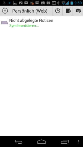 Notizen synchronisieren