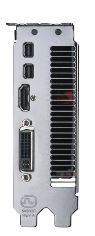 Vier Ports auf der Radeon HD 7770