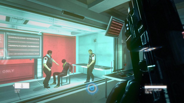 Per Distanz-Spezialkraft schaltet sich der Spieler gleich in die Folterszene ein...