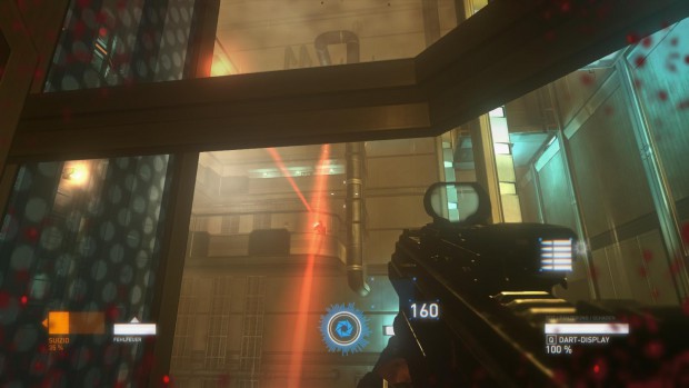 Die Bahn der feindlichen Geschosse verrät, wo die Feinde lauern.