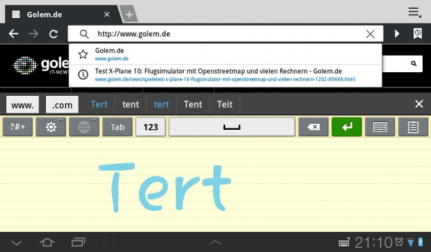 Dafür kann sie aber Handschrift erkennen.