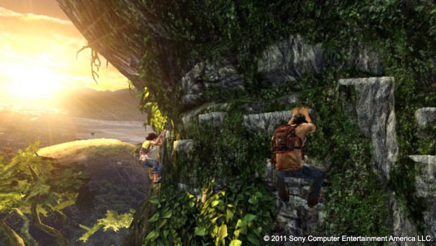 In Kletterpartien kann der Spieler den Weg mit einer Wischbewegung vorgeben.