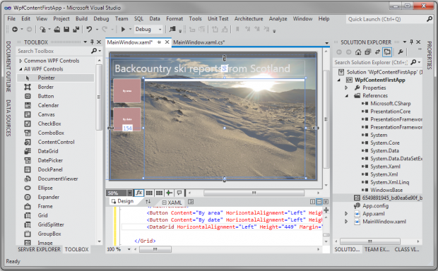 Visual Studio 11: helles Theme