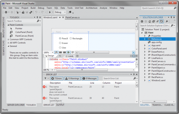 Visual Studio 11 mit Quick Launch