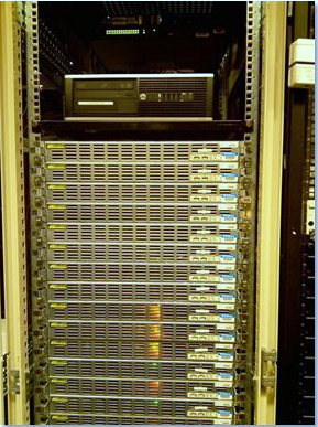 Rack mit WOA-Testservern