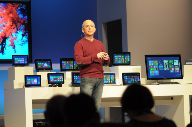 MIcrosofts Windows-Chef Steven Sinofsky stellt die Conusmer Preview von Windows 8 vor. (Bilder: Andreas Sebayang)