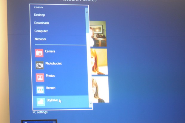 Skydrive in Windwos 8 integriert