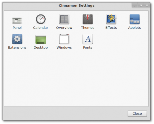 Das UI der Cinnamon-Settings gleicht nun der Einstellung von Gnome 3. (Bild: Linux Mint)