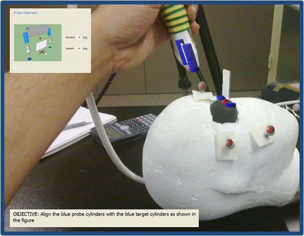 Im Display werden dem Nutzer Anweisungen eingeblendet. (Bild: Esa/Space Applications Service)