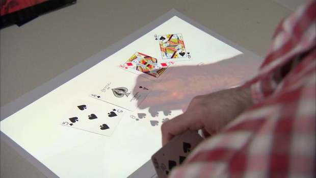 Microsoft Illumishare - Kartenspielen mit echten Karten (Screenshot: Golem.de)