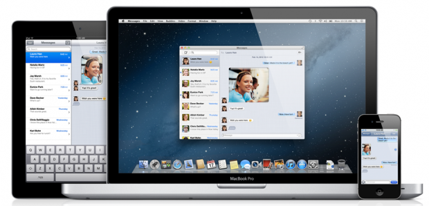 Mac OS X Mountain Lion - Messages (Bild: Apple)