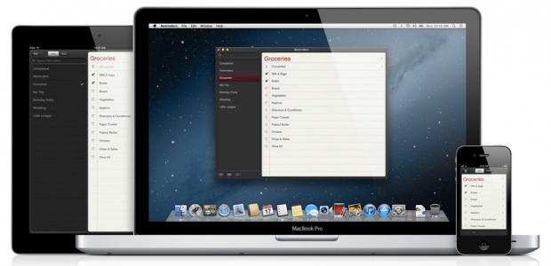 Mac OS X Mountain Lion - Reminders (Bild: Apple)