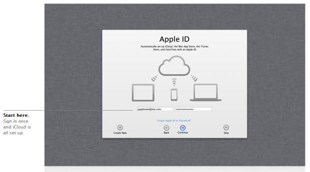 Mac OS X Mountain Lion - iCloud-Anbindung (Bild: Apple)