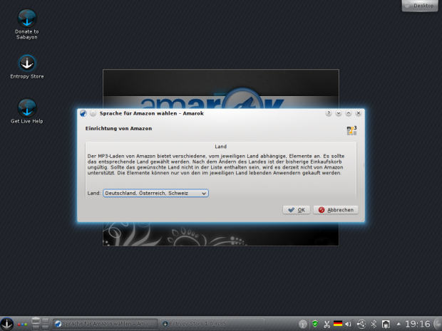 Der Musikplayer Amarok ...