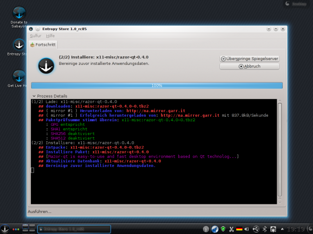 ... sich aktuelle Software installieren, ...
