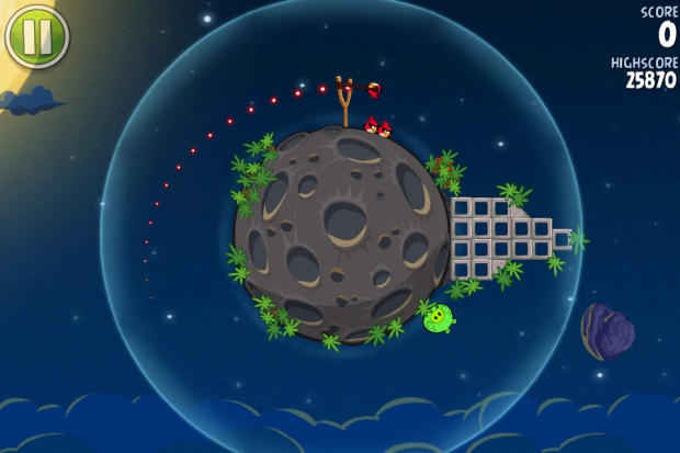 Eine Ziellinie hilft jetzt beim Anvisieren von Schweinen.