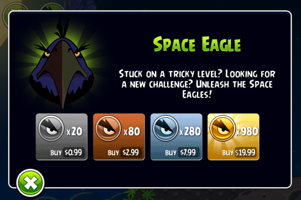 Der Mighty Eagle ist auf iOS in der 980er Packung für knapp 20 Euro erhältlich.