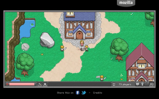 Browserquest auf einem iPad der dritten Generation