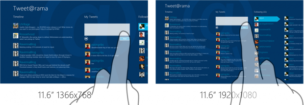 Nicht alle Layouts sollen skalieren.
