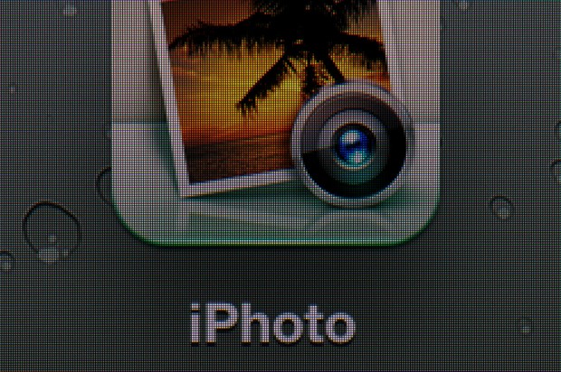 In der Makroaufnahme werden Unterschiede besonders deutlich sichtbar. Hier das iPad 3...