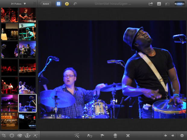 iPhoto auf dem iPad 2...