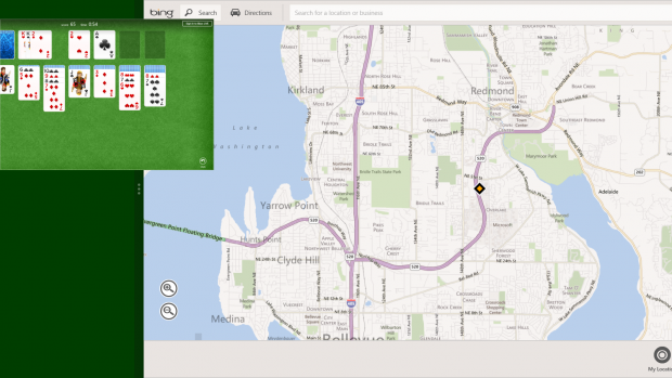 Zwei Metro-Apps nebeneinander ablegen