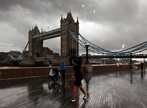 London eignet sich wegen des überwiegend schlechten Wetters gut für Cloud-Zentren. (Bild: Adrian Dennis/AFP/Getty Images)