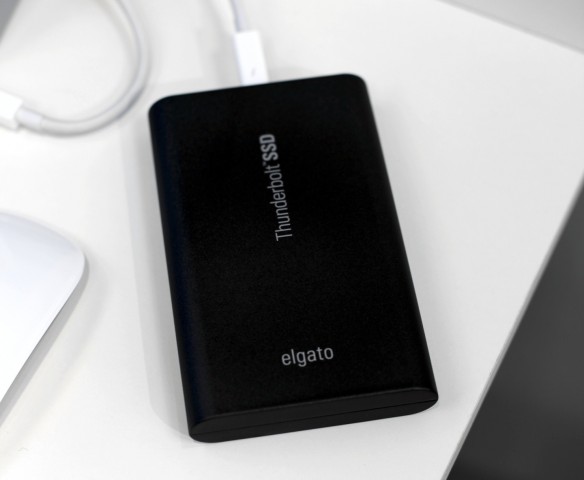 Elgato Thunderbolt SSD - es gibt ein Modell mit 120 und eines mit 240 GByte. (Bild: Golem.de)