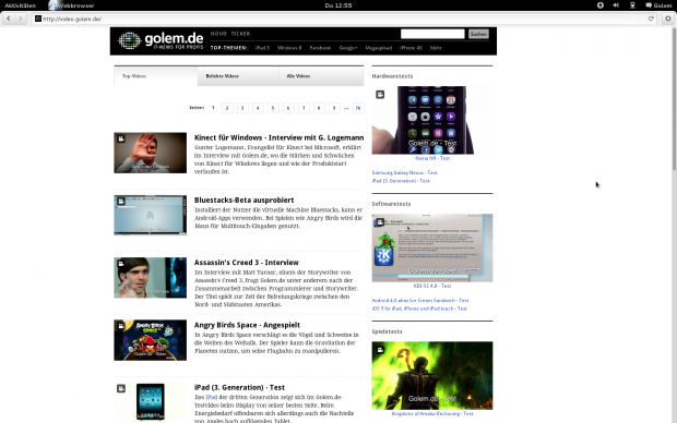 Einige maximierte Anwendungen verzichten auf die Fensterdekoration.