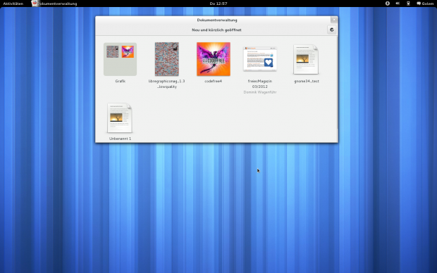 Die Dokumentenverwaltung mit neuer Oberfläche...