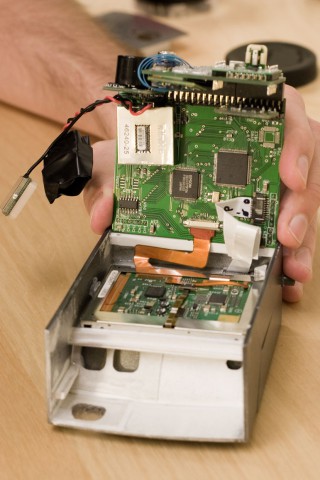 Das offene Gehäuse des Mark 1