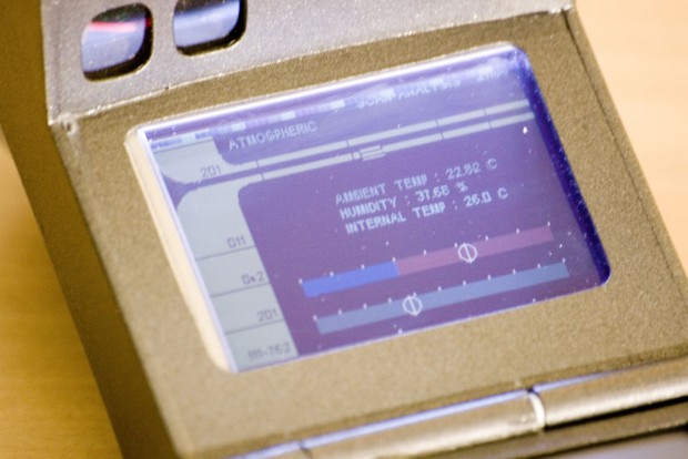 Das Ausgabe des Thermometers des Mark 1
