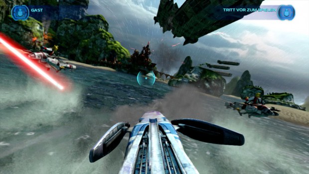 Mit Speeder-Bikes über Wasser flitzen