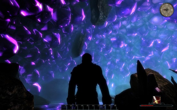 In einer dunklen Höhle lässt die Grafikengine ihre Muskeln spielen.