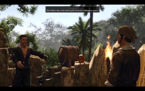 ... später abenteuert er sich sportlicher bekleidet durch die Südsee.