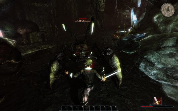 Die Grabesspinne ist ein besonders knackiger Gegner.