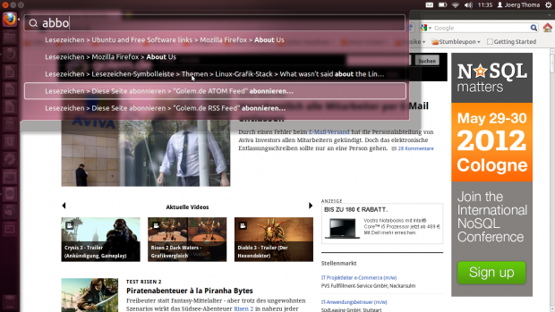 Das Head-up-Display ist als Alternative zum herkömmlichen Anwendungsmenü gedacht.