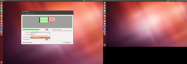 Die Iconliste von Dash erscheint im Mehrmonitorbetrieb auf allen Bildschirmen.