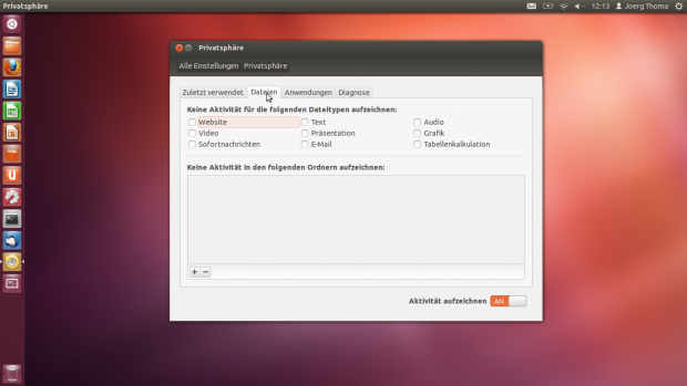 ...und auch nach Dateityp eingeschränkt werden.
