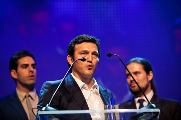 Deutscher Computerspielpreis 2012 - Avni Yerli bezeichnet den Sieg von Crysis 2 als kleine Revolution. (Bild: Maximilian Knop/Konsole Labs)