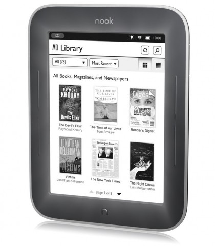 Über WLAN kann der Leser Bücher im Onlineshop von Barnes &amp; Noble kaufen. (Bild: Barnes &amp; Noble)